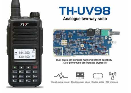 TYT TH-UV98 10W dualband VHF/UHF