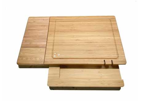 CHOPBOX - smart kuchyňské prkénko 5v1 s váhou, bruskou a časovačem