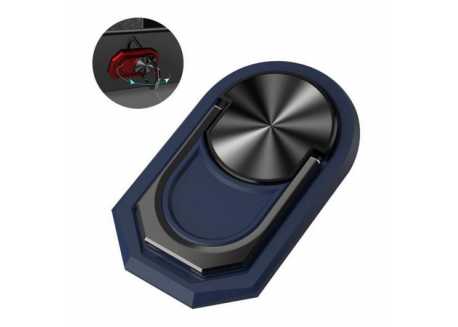 Magnetický 360° ring držák telefonu na prst - černý