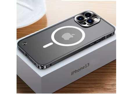 Kovový magnetický Magsafe kryt na Apple iPhone 11, černý