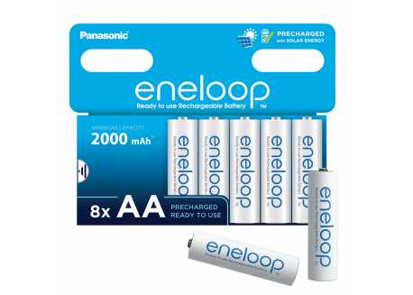 Panasonic Eneloop AA 2000 mAh BK-3MCDE/8HH 8ks