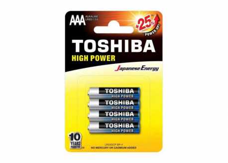 TOSHIBA FINGERS LR03 AAA 4 ks