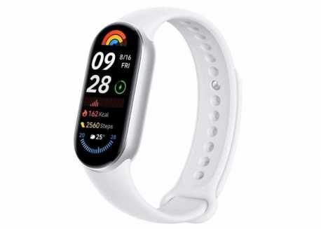Chytrý náramek XIAOMI Mi Band 9,  stříbrná