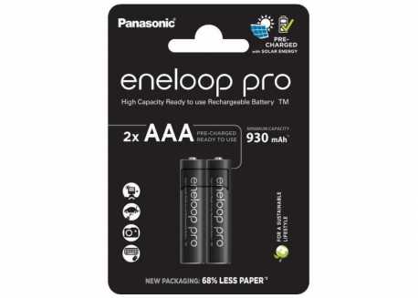 Panasonic Eneloop Pro AAA 930 mAh BK-4HCDE/2CP 2ks