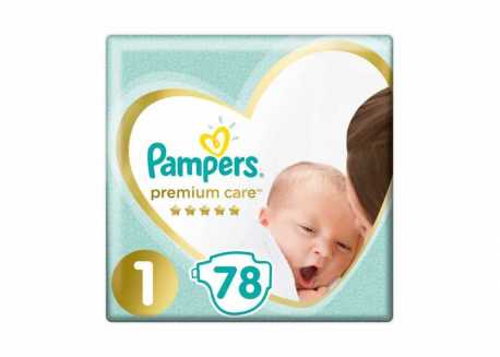 Dětské plenky Pampers Premium Care 1 - 78 ks
