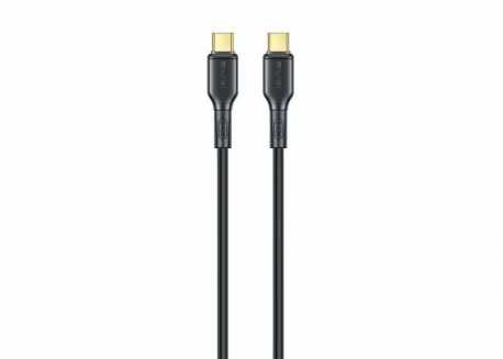 Rychlonabíjecí kabel Awei CL-221T, 2×USB-C, 2m, černá