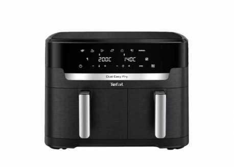Horkovzdušná fritéza Tefal Dual Easy Fry XXL EY9428E0, černá