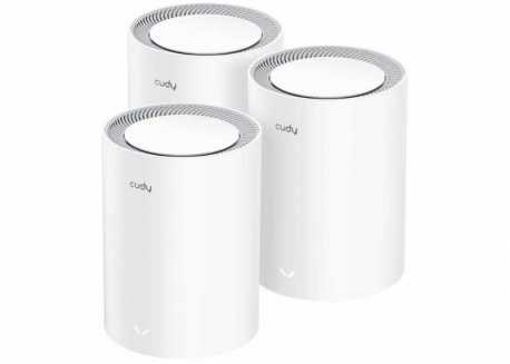 Wi-Fi systém CUDY AX3000 Wi-Fi 6 Mesh 2.5G Solution 3 pack, bílý