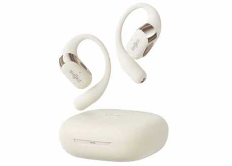 Bezdrátová sluchátka Shokz OpenFit 2, béžová