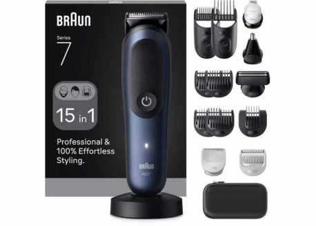 Zastřihovač vlasů a vousů Braun Series 7, AIO7580, 15v1