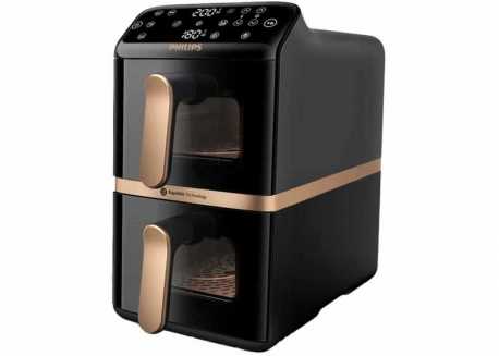 Horkovzdušná fritéza Philips 4000 series Airfryer Dual Basket 10 l NA462/70