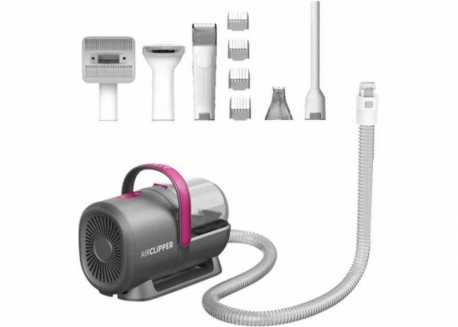 Sada s vysavačem Petkit AirClipper pro péči o srst psů a koček