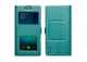 Pouzdro flip pro DOOGEE X55, okénka modrozelené