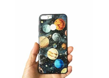 Pouzdro pro Huawei Y9 (2019), silikon planety