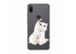 Pouzdro pro Huawei Honor 10 lite, průhledný silikon kotě