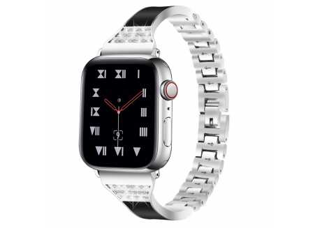 Řemínek pro apple watch 38/40, titan stříbrný