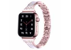Řemínek pro apple watch 42/44, titan růžový