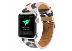 Řemínek pro apple watch 42/44, leopard růžový