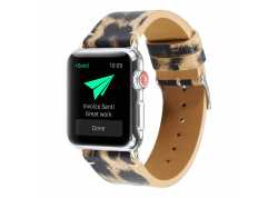 Řemínek pro apple watch 42/44, leopard žlutý