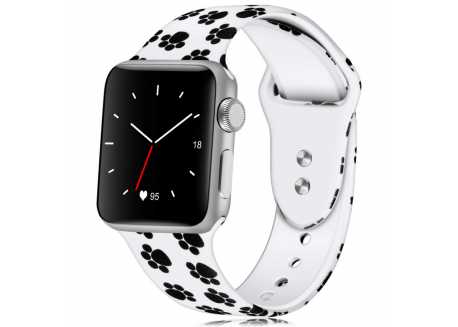 Řemínek pro apple watch 38/40, silikon tlapy