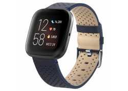 Řemínek pro apple watch 38/40, kůže tm. Šedý