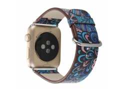Řemínek pro apple watch 42/44, kůže asia I modrý