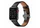 Řemínek pro apple watch 42/44, kůže černý, černá přeska